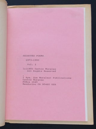 Selected poems, 1973-1993. Vol. 1