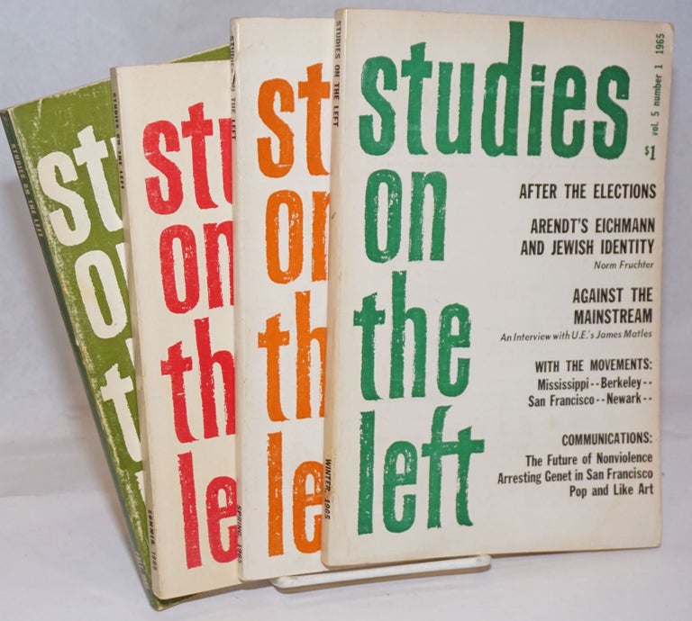 Cat.No: 251442 Studies on the left; a journal of research, social theory, and review. Vol. 5, no. 1-4 (1965)