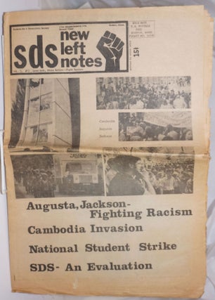 Cat.No: 251447 SDS new left notes, vol. 5, no. 13 (June 1970). Students for a. Democratic...