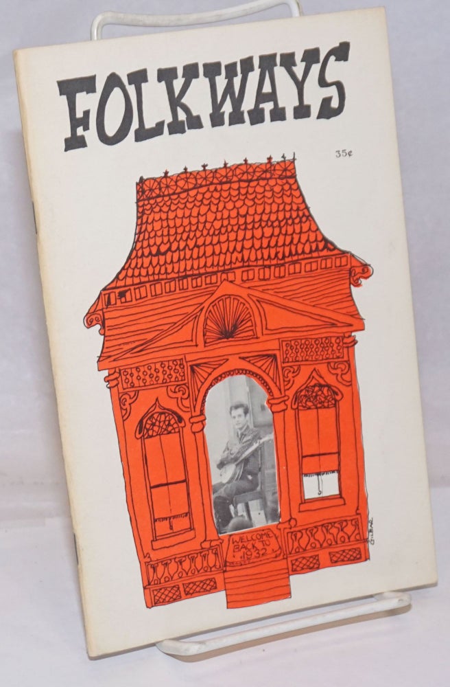 Cat.No: 251454 Folkways: a magazine of international folklore; issue 3. Howard Marie Joynt Abrams, co-, and.
