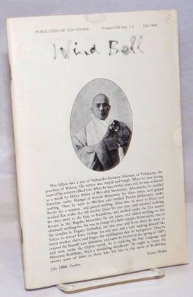 Cat.No: 251504 Wind Bell, Volume VII, Nos. 1-2, Fall 1969