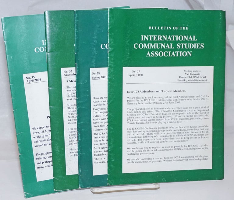 Cat.No: 251510 Bulletin of the International Communal Studies Association [4 issues]