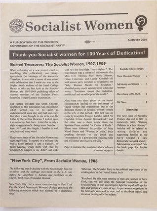 Cat.No: 251546 Socialist Women (Summer 2001