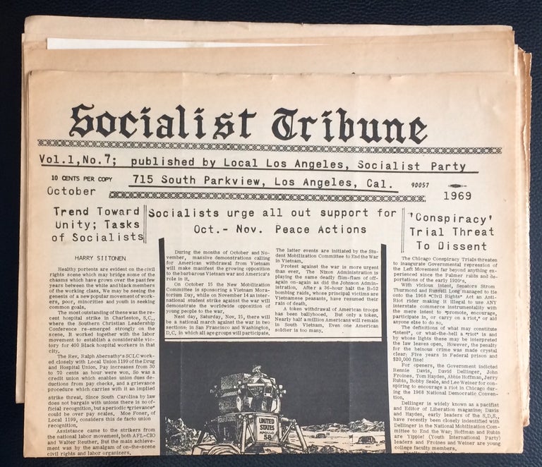 Cat.No: 251547 Socialist Tribune [four issues]