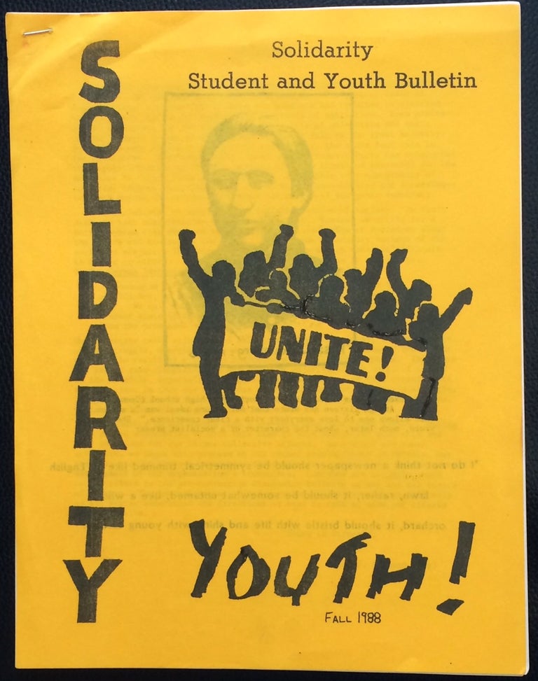 Cat.No: 251585 Solidarity Student and Youth Bulletin (Fall 1988)