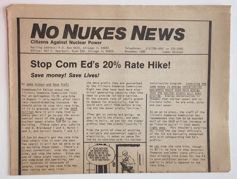 Cat.No: 251605 No Nukes News (Nov. 1980)