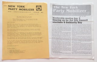 Cat.No: 251611 New York Party Mobilizer [two issues]. Communist Party of New York