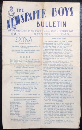 Cat.No: 251757 The Newspaper Boys Bulletin: Official publication of the Dallas YMCA...