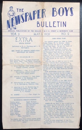 Cat.No: 251757 The Newspaper Boys Bulletin: Official publication of the Dallas YMCA...