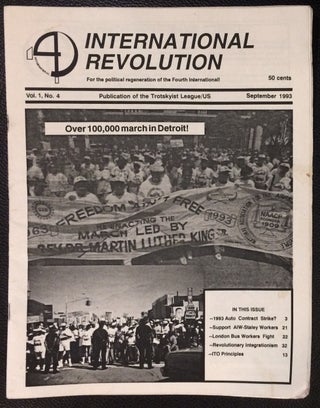 Cat.No: 251910 International Revolution. Vol. 1, no. 4 (September 1993