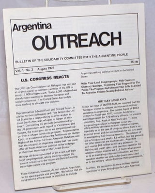 Cat.No: 251984 Argentina Outreach: Bulletin of the Solidarity Committee with the...