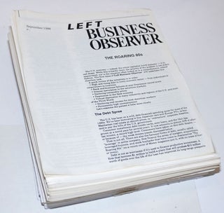 Cat.No: 252172 Left Business Observer [nearly unbroken run]: September 1986 [no. 1] -...