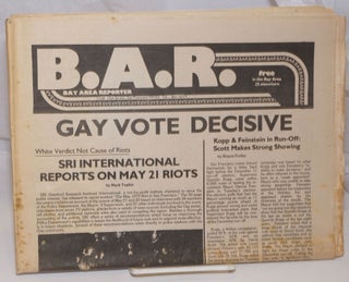 Cat.No: 252255 B.A.R. Bay Area Reporter; vol. 9, #23, November 8, 1979; Gay Vote...