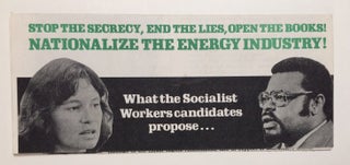 Cat.No: 252285 Stop the secrecy, end the lies, open the books! Nationalize the energy...