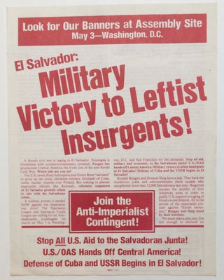 Cat.No: 252360 El Salvador: military victory to leftist insurgents! [handbill