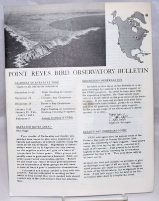 Cat.No: 252414 Point Reyes Bird Observatory Bulletin
