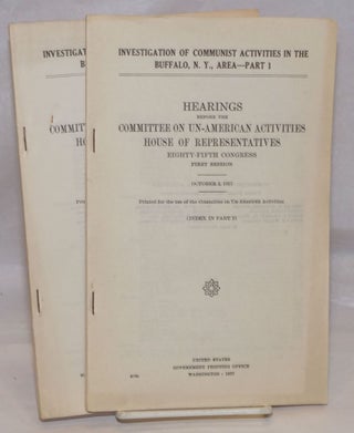Cat.No: 252452 Investigation of Communist activities in the Buffalo, N.Y., area; hearings...