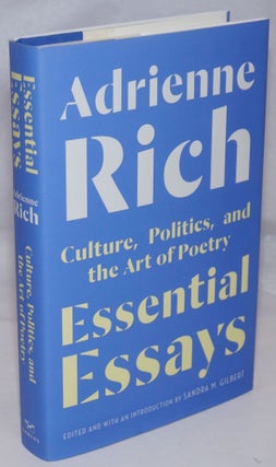 Cat.No: 252516 Essential Essays: culture, politics, and the art of poetry. Adrienne Rich,...