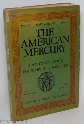 Cat.No: 252740 The Negro as a Workingman [article in] The American Mercury, A Monthly...