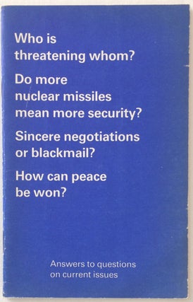 Cat.No: 252919 Who is threatening whom? Do more nuclear missiles mean more security?...