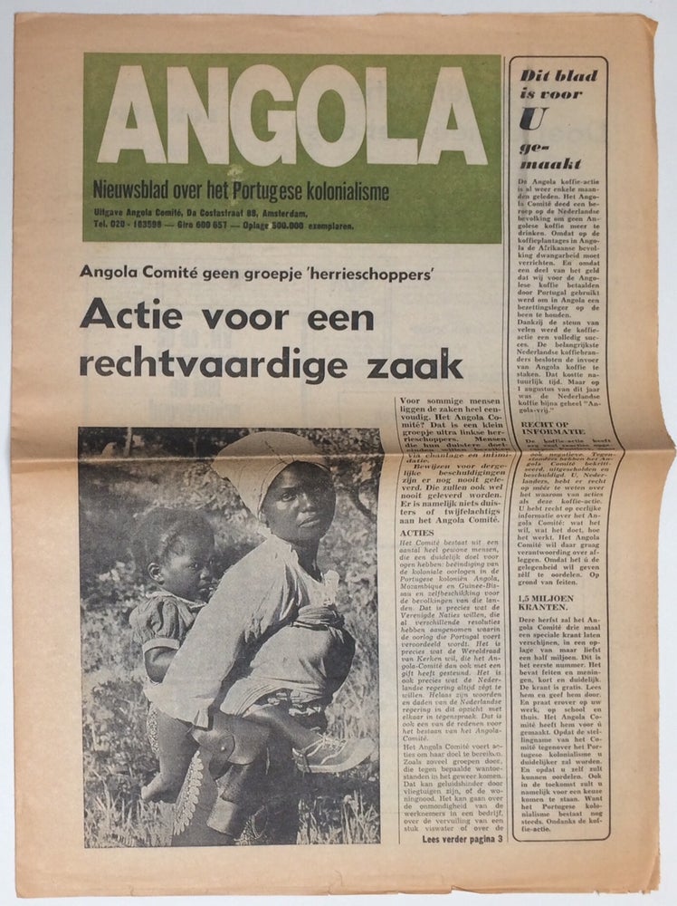 Cat.No: 252932 Angola: nieuwsblad over het Portugese kolonialisme (Sept. 1972)