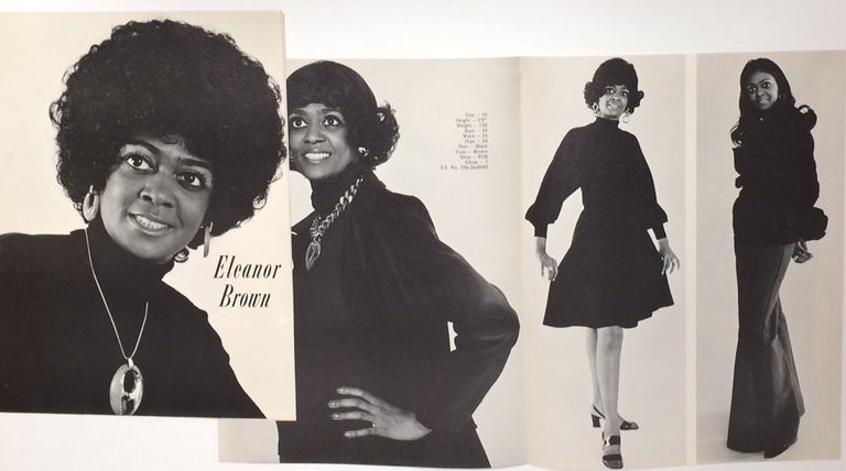 Cat.No: 252973 Eleanor Brown [promotional brochure for an African American model]. Eleanor Brown.