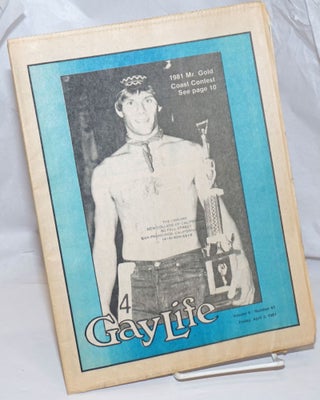 Cat.No: 253088 GayLife: the international gay newsleader; vol. 6, #41, Friday, April 3,...