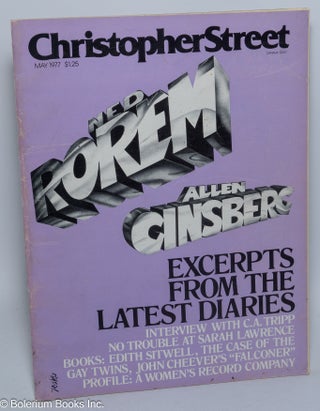 Cat.No: 253228 Christopher Street: vol. 1, #11, May 1977; Ned Rorem/Allen Ginsberg....