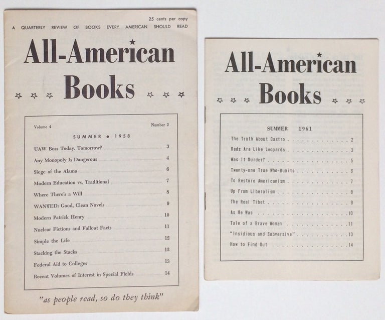 Cat.No: 253303 All-American Books [two issues: Summer 1958, Summer 1961]
