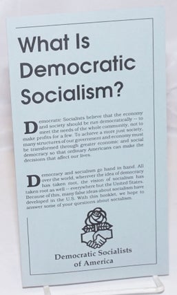Cat.No: 253362 What Is Democratic Socialism? Democratic Socialists of America