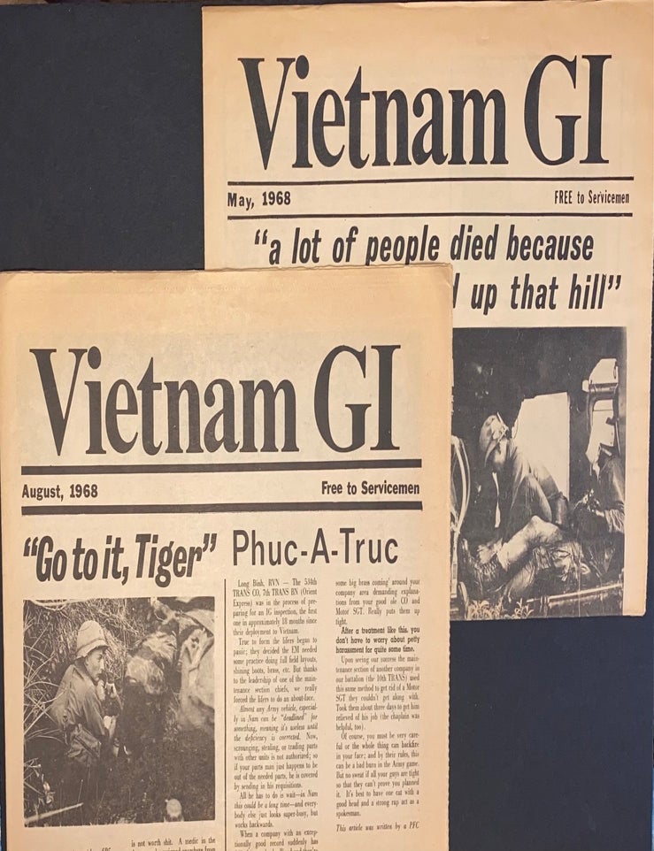 Vietnam GI two issues: May and August 1968