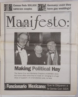 Cat.No: 253548 Manifesto: gay news for the Monterey Bay vol. 5, #11, June 2001; Making...
