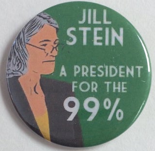 Cat.No: 253567 Jill Stein / A president for the 99% [pinback button