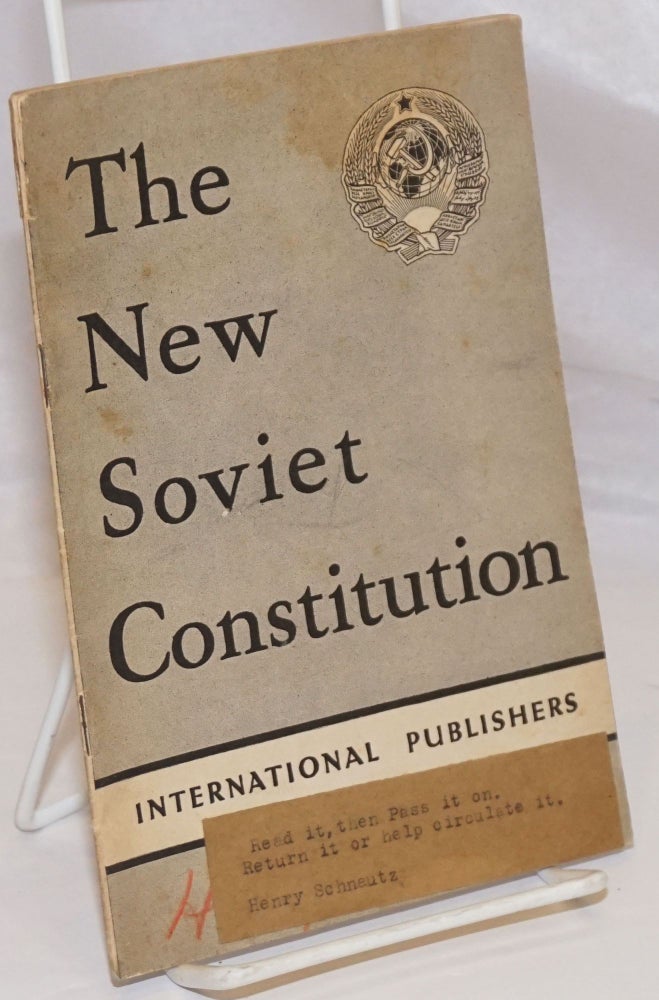Cat.No: 253736 The New Soviet Constitution