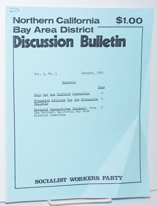 Cat.No: 253759 Northern California Bay Area District discussion bulletin, vol. 2, no. 1,...