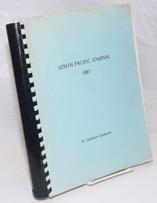 Cat.No: 253805 South Pacific Journal 1967 [cover title] / South Pacific Expedition To the...