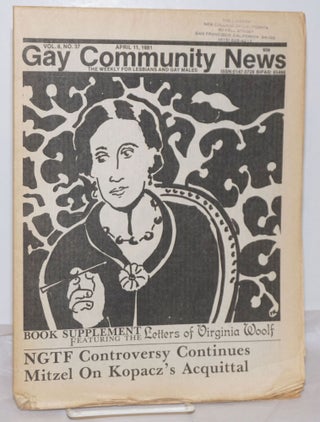 Cat.No: 253840 GCN: Gay Community News; the weekly for lesbians and gay males; vol. 8,...