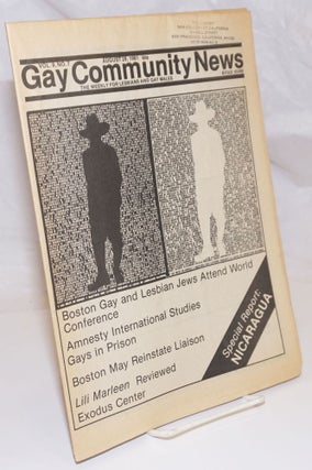 Cat.No: 253844 GCN: Gay Community News; the weekly for lesbians and gay males; vol. 9,...