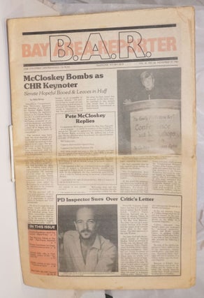 Cat.No: 254066 B.A.R. Bay Area Reporter: vol. 11, #24, November 26, 1981; McCloskey Bombs...