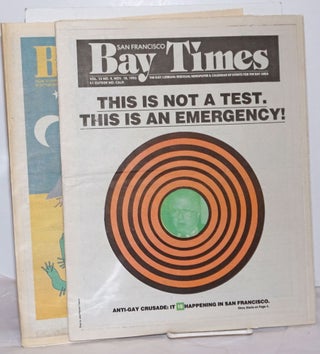 San Francisco Bay Times: the gay/lesbian/bisexual newspaper & calendar of events for the Bay Area; [aka Coming Up!] vol. 15, #1, Oct. 7 - December. 2, 1993 [5 issue run]