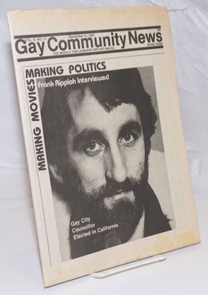 Cat.No: 254079 GCN: Gay Community News; the weekly for lesbians and gay males; vol. 9,...