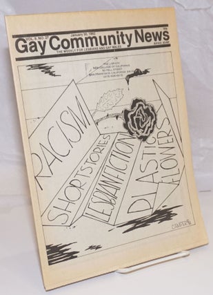 Cat.No: 254086 GCN: Gay Community News; the weekly for lesbians and gay males; vol. 9,...