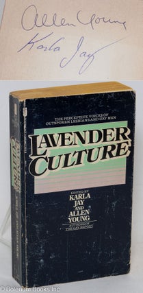Cat.No: 254096 Lavender Culture [signed]. Karla Jay, Allen Young, Arthur Bell Rita Mae...