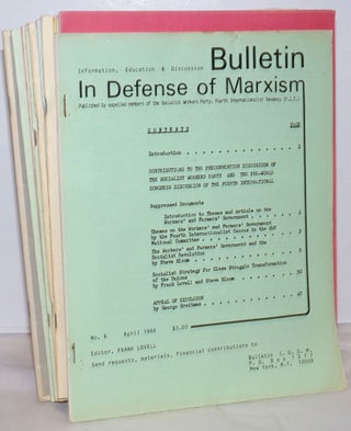 Cat.No: 254203 Bulletin in defense of Marxism [12 issues]. Paul Le Blanc, Editorial...