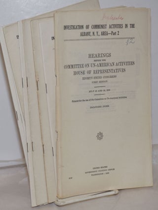 Cat.No: 254245 Investigation of Communist activities in the Albany, N.Y., area: Hearings...