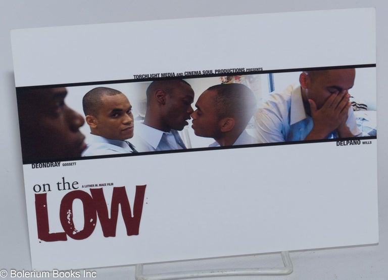 Cat.No: 254286 Torchlight media & Cinema Soul productions presents Deondray Gossett & Delpano Wills in "On the Low" a Luther M. Mace film [postcard]