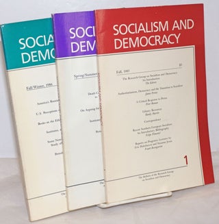 Cat.No: 254361 Socialism and Democracy: The Bulletin of the Research Group on Socialism...