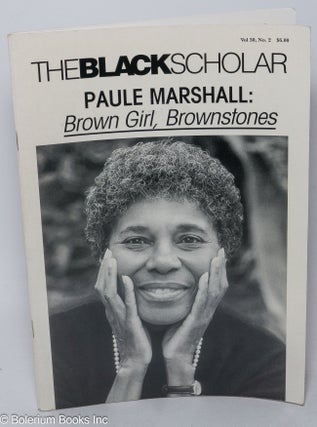 Cat.No: 254397 The Black Scholar: Volume 30, number 2, Summer 2000: Paule Marshall: Brown...