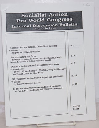 Cat.No: 254556 Socialist Action Pre-World Congress Internal Discussion Bulletin. (No. 11,...