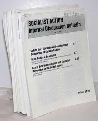 Cat.No: 254598 Socialist Action Internal Discussion Bulletin. [21 issues]. Socialist Action